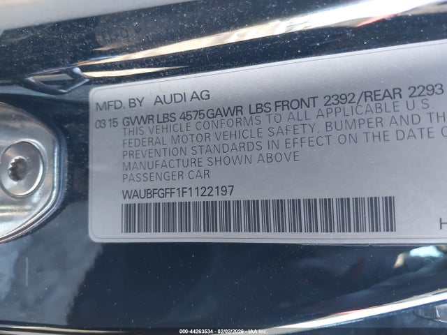 2015 AUDI A3 WAUBFGFF1F1122197 Photo 8