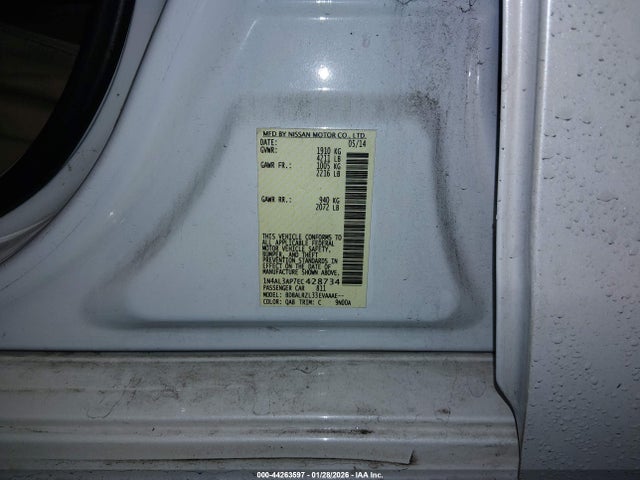Nissan Altima 2.5 S 2014 1N4AL3AP7EC428734 Image 9
