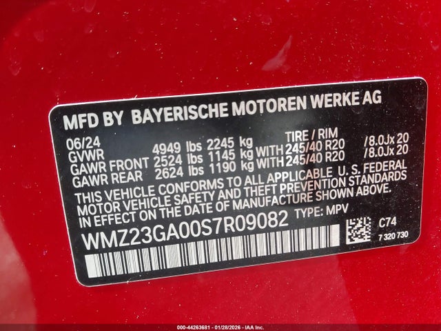 2025 MINI COUNTRYMAN WMZ23GA00S7R09082 Photo 8