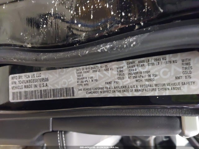 2025 JEEP GRAND CHEROKEE L 1C4RJKBG8S8769506 Photo 8