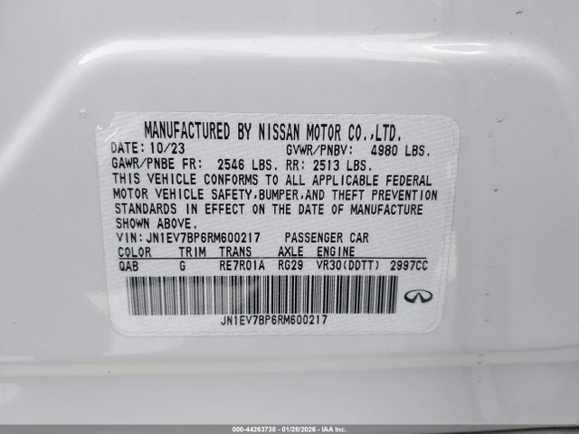 2024 INFINITI Q50 JN1EV7BP6RM600217 Photo 8