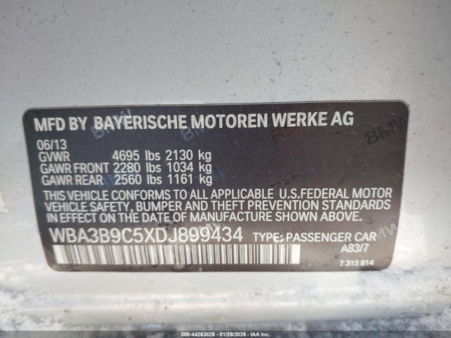 2013 BMW 335I WBA3B9C5XDJ899434 Photo 8