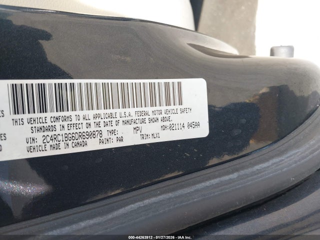 Продажа на аукционе авто 2013 Chrysler Town & Country Touring, vin: 2C4RC1BG6DR690878, номер лота: 44263912