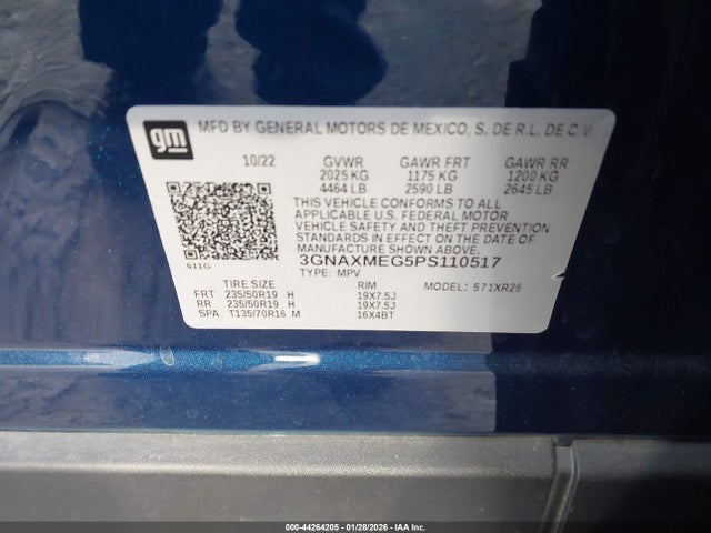 3GNAXMEG5PS110517 Chevrolet Equinox Fwd Rs