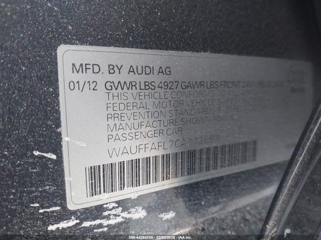 2012 AUDI A4 WAUFFAFL7CA112693 Photo 8