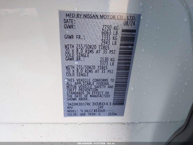 Nissan Pathfinder Platinum 4wd 2024 5N1DR3DJ7RC308043 Image 9