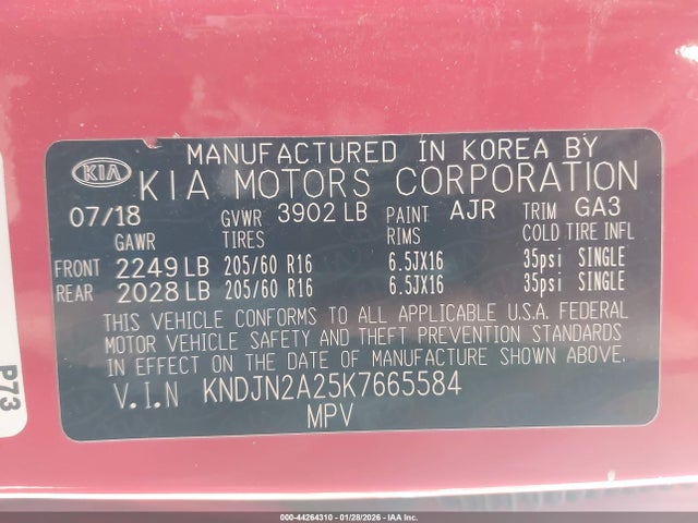 KNDJN2A25K7665584 KIA Soul