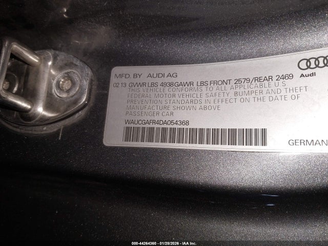2013 AUDI S5 WAUCGAFR4DA054368 Photo 8