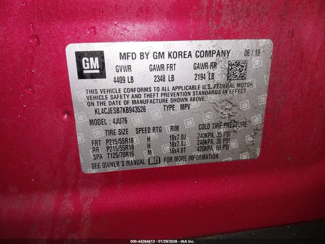 2019 BUICK ENCORE KL4CJESB7KB943526 Photo 8