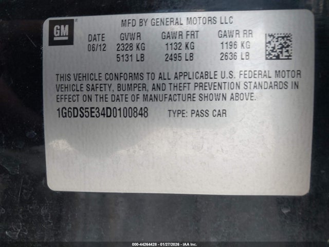 2013 CADILLAC CTS 1G6DS5E34D0100848 Photo 8