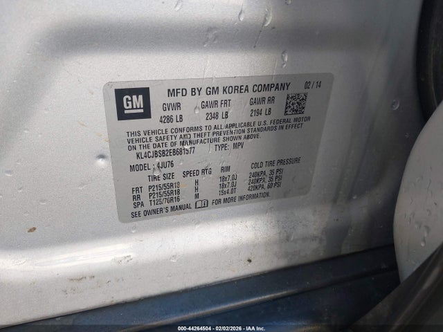 Продаж на аукціоні авто 2014 Buick Encore Convenience, vin: KL4CJBSB2EB681577, номер лоту: 44264504