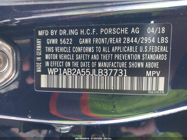 2018 PORSCHE MACAN WP1AB2A55JLB37731 Photo 8