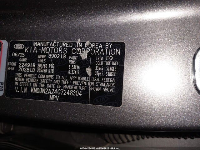 KNDJN2A24G7248304 KIA Soul