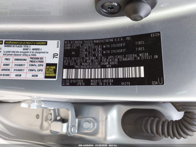 7MUFBABGXRV030580 Toyota Corolla Cross Hybrid Se