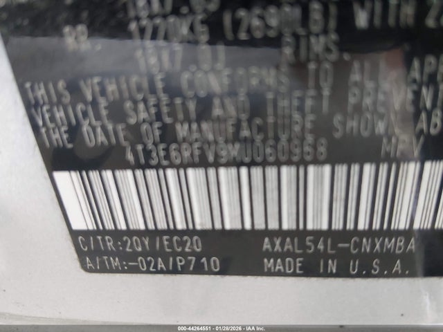 2021 TOYOTA RAV4 HYBRID 4T3E6RFV9MU060968 Photo 8