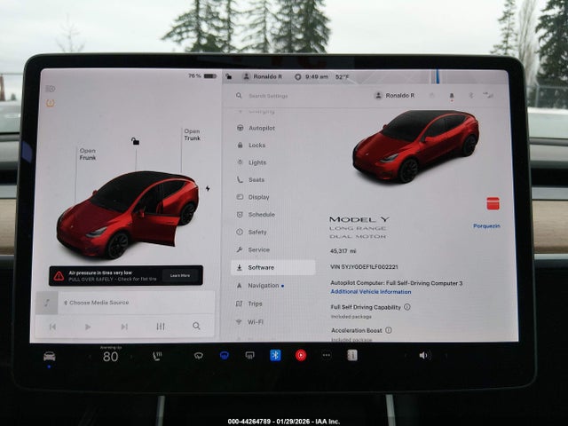 2020 TESLA MODEL Y 5YJYGDEF1LF002221 Photo 6