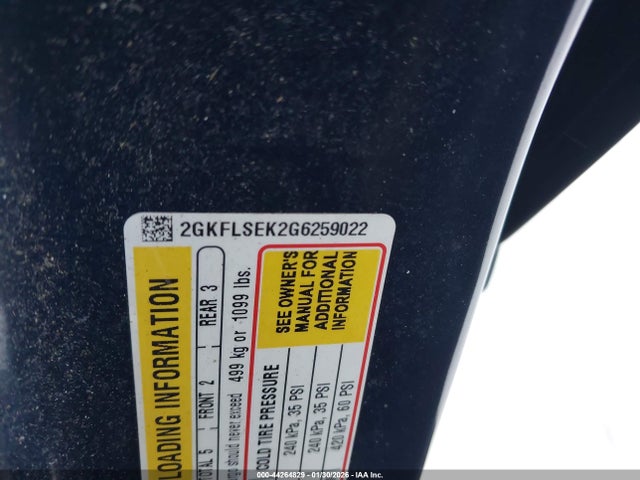 2016 Gmc Terrain Sle-1 მანქანა იყიდება აუქციონზე, vin: 2GKFLSEK2G6259022, აუქციონის ნომერი: 44264829