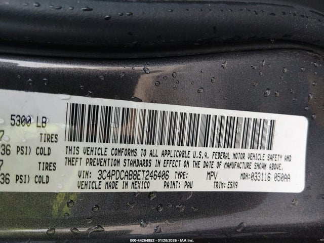 2014 Dodge Journey American Value Pkg მანქანა იყიდება აუქციონზე, vin: 3C4PDCAB8ET246406, აუქციონის ნომერი: 44264852