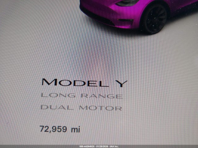 7SAYGDEE7NF458253 Tesla Model Y Long Range Dual Motor All-wheel Drive