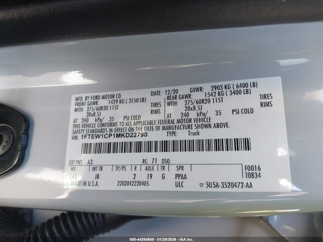Ford F-150 Xl 2021 1FTEW1CP1MKD22790 Image 9