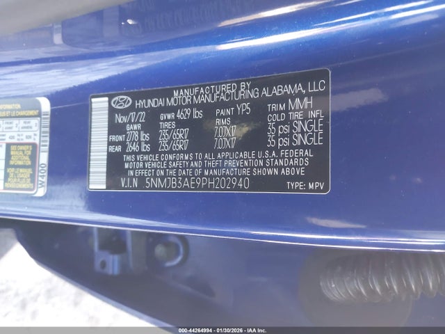 Hyundai TUCSON SEL 2023 5NMJB3AE9PH202940 Image 9