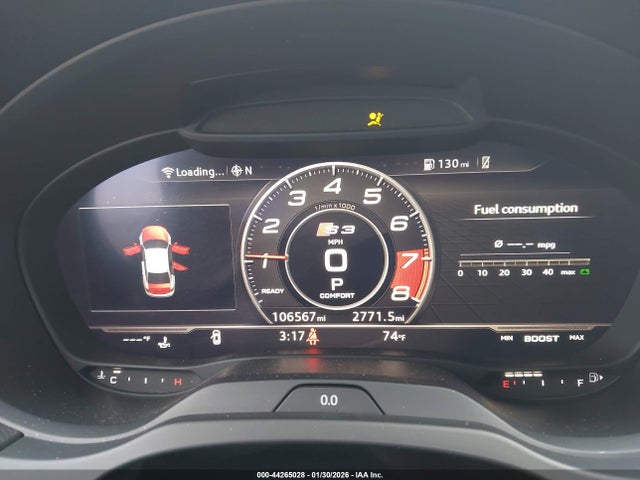 2017 Audi S3 2.0t Premium Plus მანქანა იყიდება აუქციონზე, vin: WAUB1GFF6H1048292, აუქციონის ნომერი: 44265028
