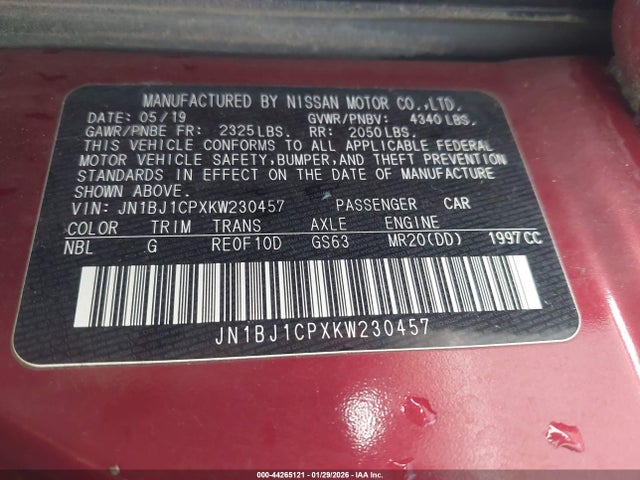 JN1BJ1CPXKW230457 Nissan Rogue Sport S