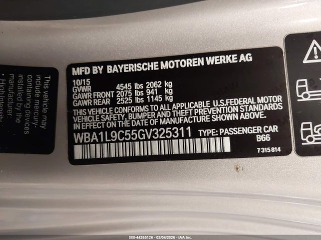 Продаж на аукціоні авто 2016 Bmw 228i Xdrive, vin: WBA1L9C55GV325311, номер лоту: 44265126