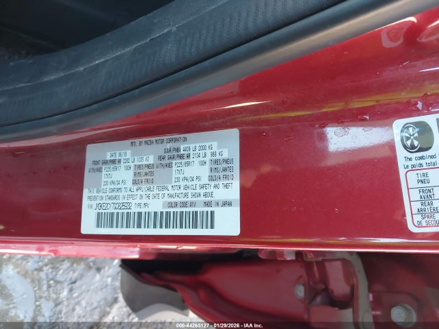 44265127 :رقم المزاد ، JM3KE2CY7G0825932 vin ، 2016 Mazda Cx-5 Touring مزاد بيع