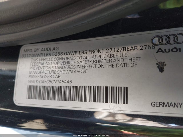 2012 AUDI A6 WAUGGAFC9CN145446 Photo 8