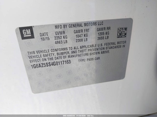 2016 CADILLAC CTS 1G6AZ5SS4G0117163 Photo 8