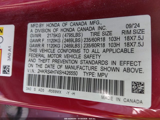 2025 HONDA CR-V 2HKRS4H74SH426550 Photo 8