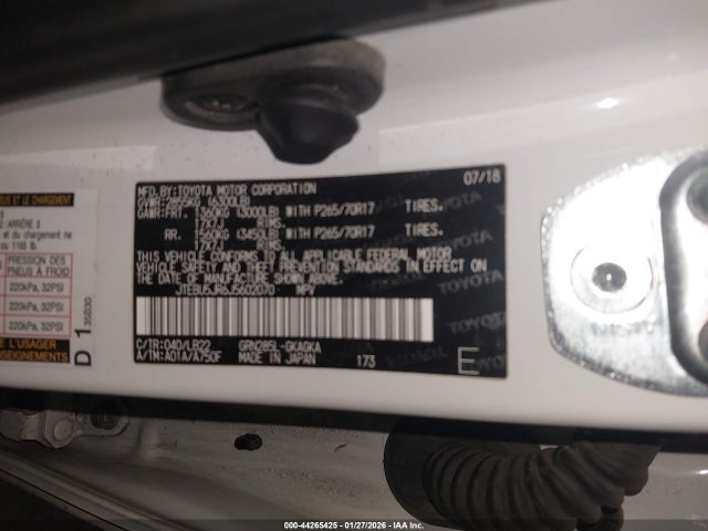 Toyota 4runner Sr5 Premium 2018 JTEBU5JR6J5602070 Image 9