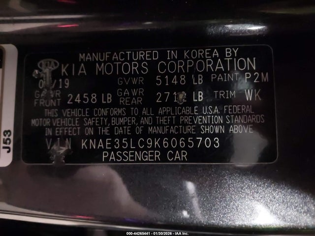2019 KIA STINGER KNAE35LC9K6065703 Photo 8