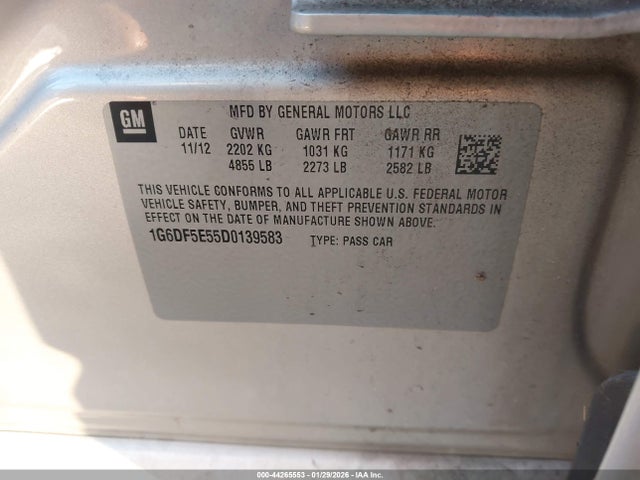 2013 CADILLAC CTS 1G6DF5E55D0139583 Photo 8