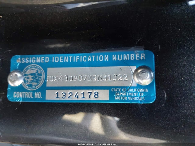 5UX43DP07N9M51322 BMW X3 Sdrive30i