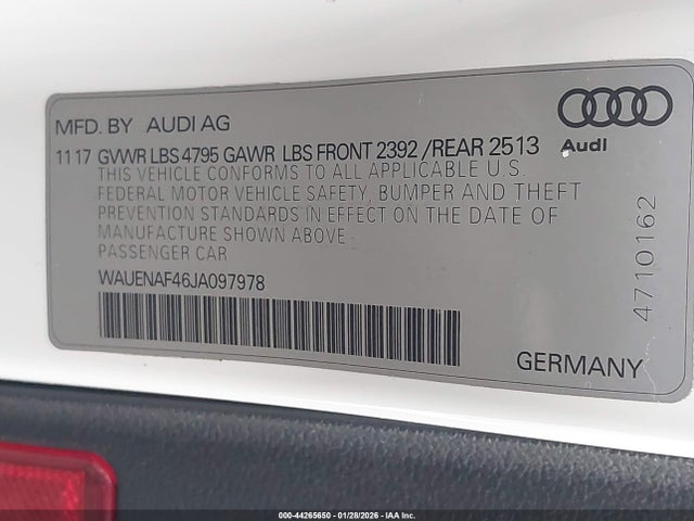 2018 AUDI A4 WAUENAF46JA097978 Photo 8
