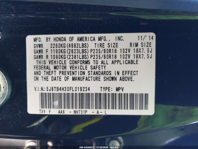 2015 ACURA RDX 5J8TB4H30FL019234 Photo 8