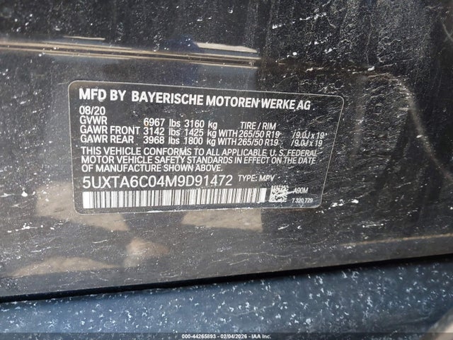 Продажа на аукционе авто 2021 Bmw X5 Phev Xdrive45e, vin: 5UXTA6C04M9D91472, номер лота: 44265893
