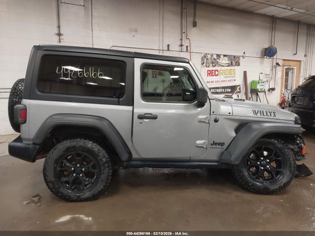44266166 :رقم المزاد ، 1C4GJXAN9MW615437 vin ، 2021 Jeep Wrangler Willys Sport مزاد بيع
