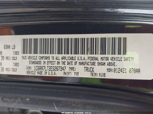 1C6RR7LT2ES267347 RAM 1500 Big Horn