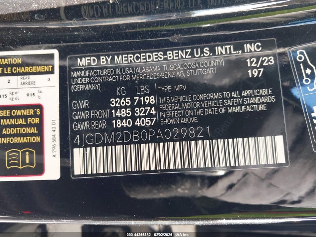 2023 MERCEDES-BENZ EQS 450+ SUV 4JGDM2DB0PA029821 Photo 8