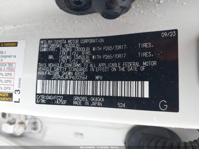 JTEPU5JR7P6203564 Toyota 4runner Trd Off Road