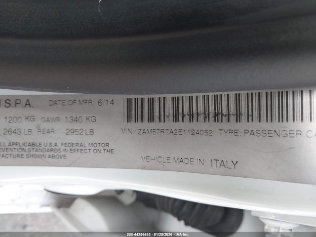 2014 MASERATI GHIBLI ZAM57RTA2E1124052 Photo 8