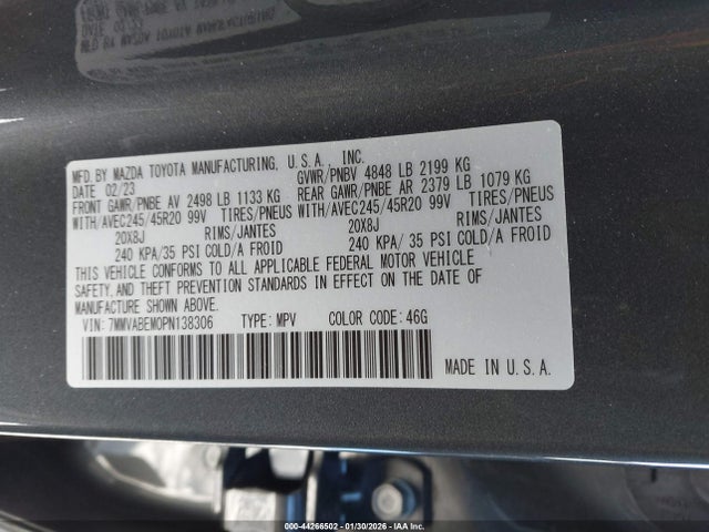 Продаж на аукціоні авто 2023 Mazda Cx-50 2.5 S Premium Plus, vin: 7MMVABEM0PN138306, номер лоту: 44266502