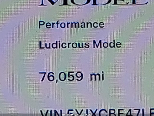 44266509 :رقم المزاد ، 5YJXCBE47LF248488 vin ، 2020 Tesla Model X Performance Dual Motor All-wheel Drive مزاد بيع