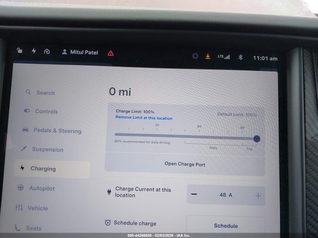 44266509 :رقم المزاد ، 5YJXCBE47LF248488 vin ، 2020 Tesla Model X Performance Dual Motor All-wheel Drive مزاد بيع