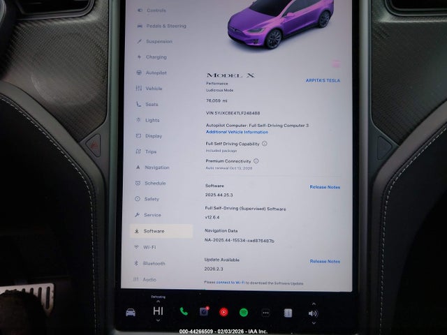2020 TESLA MODEL X 5YJXCBE47LF248488 Photo 6