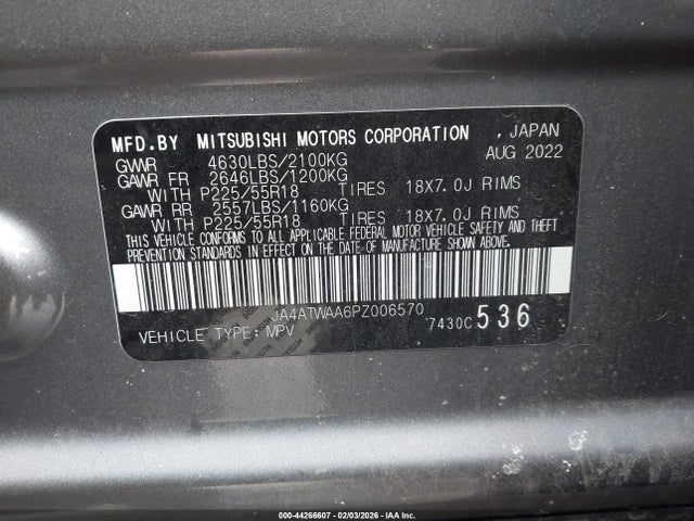 2023 MITSUBISHI ECLIPSE CROSS JA4ATWAA6PZ006570 Photo 8