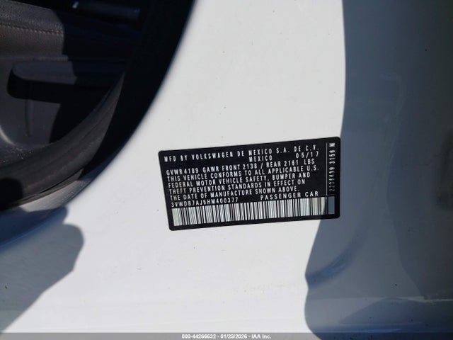 2017 VOLKSWAGEN JETTA 3VWDB7AJ5HM400377 Photo 8